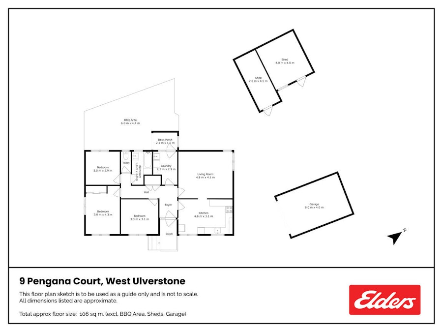 9 Pengana Court, West Ulverstone, TAS, 7315 - Floorplan 1