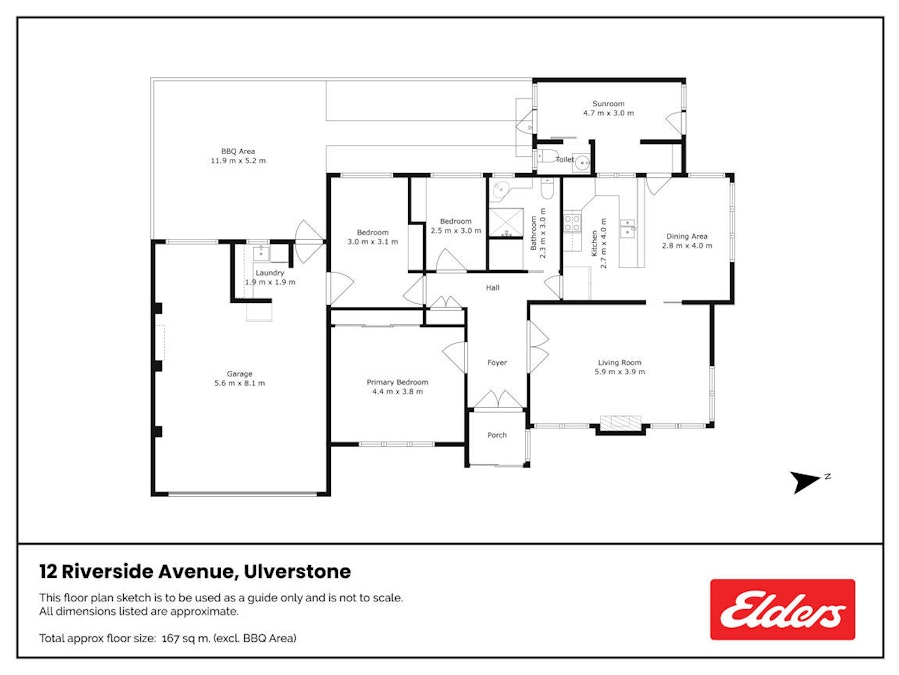 12 Riverside Avenue, Ulverstone, TAS, 7315 - Floorplan 1