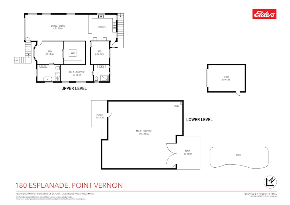 180 Esplanade , Point Vernon, QLD, 4655 - Floorplan 1