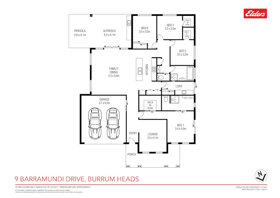 9 Barramundi Drive, Burrum Heads, QLD, 4659 - Floorplan 1