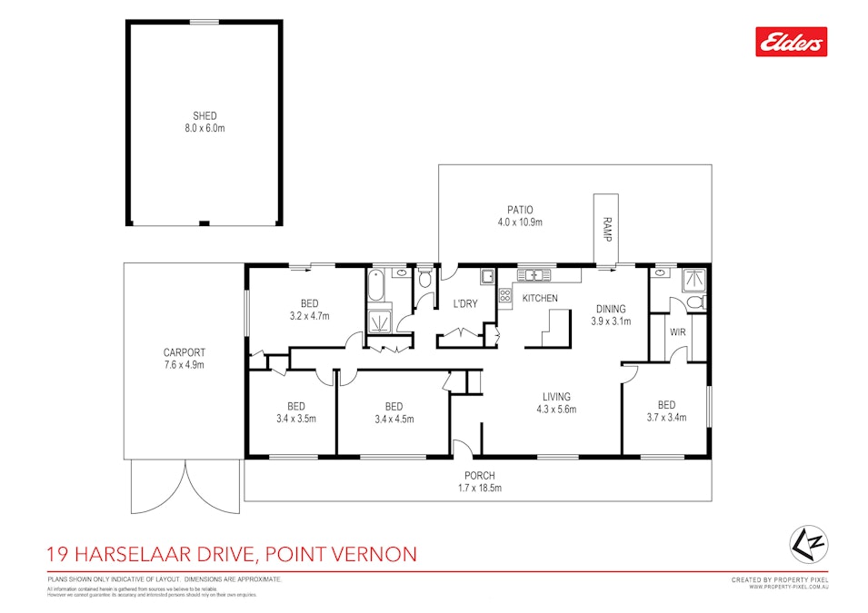 19 Harselaar Drive, Point Vernon, QLD, 4655 - Floorplan 1