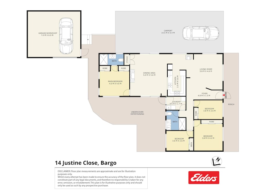 14 Justine Close, Bargo, NSW, 2574 - Floorplan 2