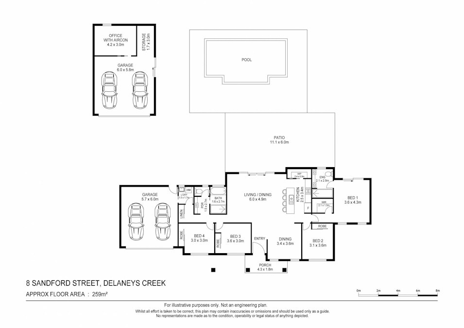 8 Sandford Street, Delaneys Creek, QLD, 4514 - Floorplan 1