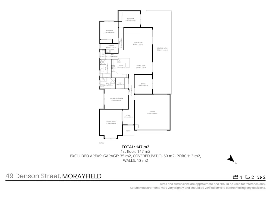49 Denson Street, Morayfield, QLD, 4506 - Floorplan 1
