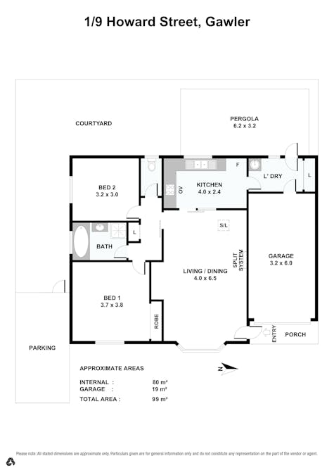 1/9 Howard Street, Gawler, SA, 5118 - Floorplan 1