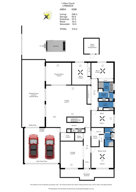 1 Kies Court, Lyndoch, SA, 5351 - Floorplan 1