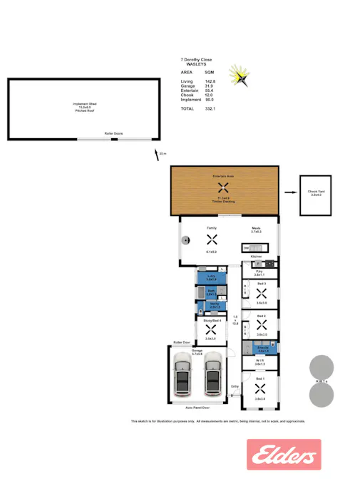 7 Dorothy Close, Wasleys, SA, 5400 - Floorplan 1