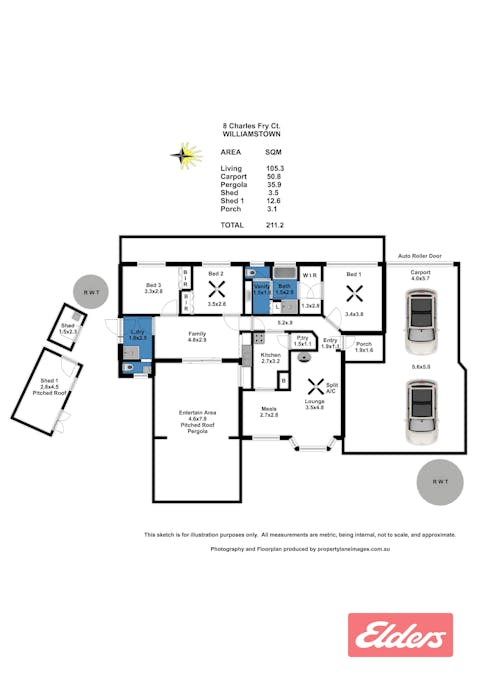 8 Charles Fry Court, Williamstown, SA, 5351 - Floorplan 1