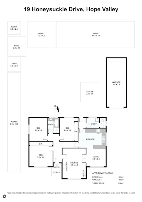 19 Honeysuckle Drive, Hope Valley, SA, 5090 - Floorplan 1
