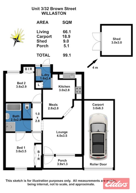 3/32 Brown Street, Willaston, SA, 5118 - Floorplan 1