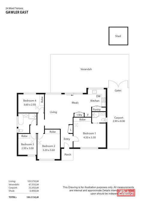 24  Ward Terrace, Gawler East, SA, 5118 - Floorplan 1
