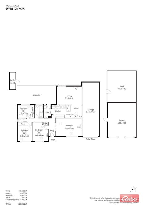 9 Panorama Road, Evanston Park, SA, 5116 - Floorplan 1