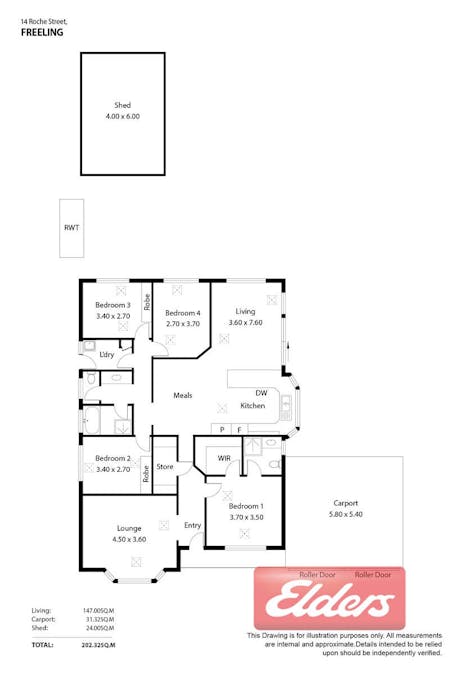 14 Roche Street, Freeling, SA, 5372 - Floorplan 1