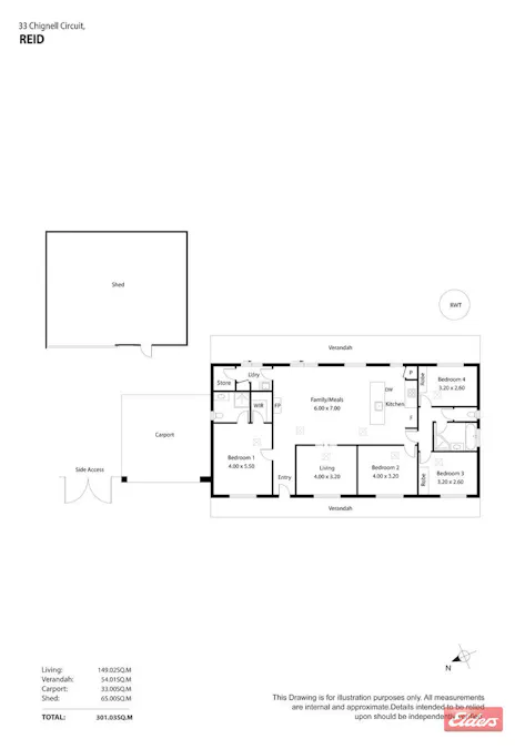 33 Chignell Circuit, Reid, SA, 5118 - Floorplan 1