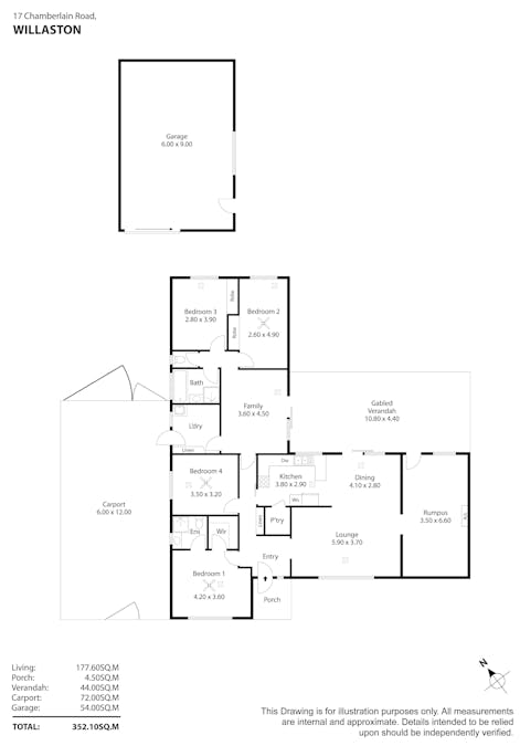 17 Chamberlain Road, Willaston, SA, 5118 - Floorplan 1