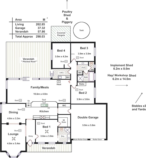 Lot 302 South Street, Hamley Bridge, SA, 5401 - Floorplan 1