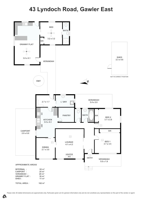 43 Lyndoch Road, Gawler East, SA, 5118 - Floorplan 1