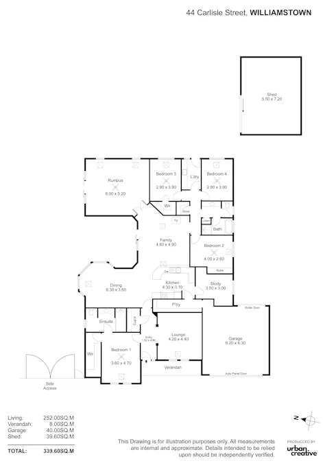 44 Carlisle Street, Williamstown, SA, 5351 - Floorplan 1