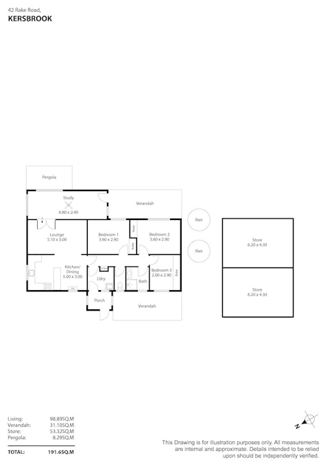 42 Rake Road, Kersbrook, SA, 5231 - Floorplan 1