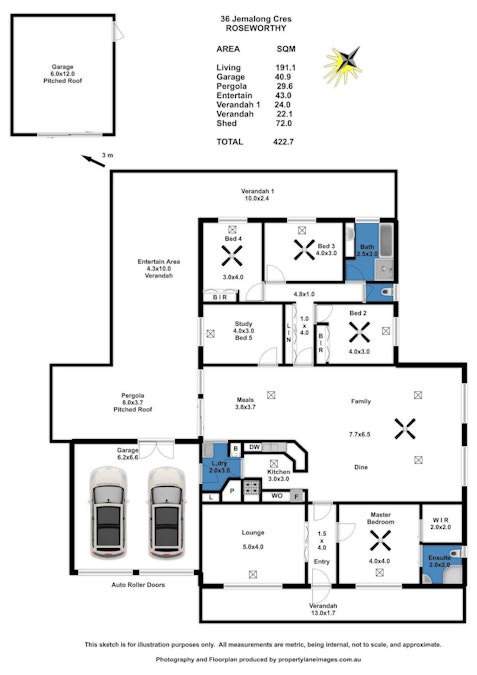 36 Jemalong Crescent, Roseworthy, SA, 5371 - Floorplan 1