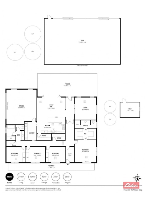 622 Yettie Road, Cockatoo Valley, SA, 5351 - Floorplan 1