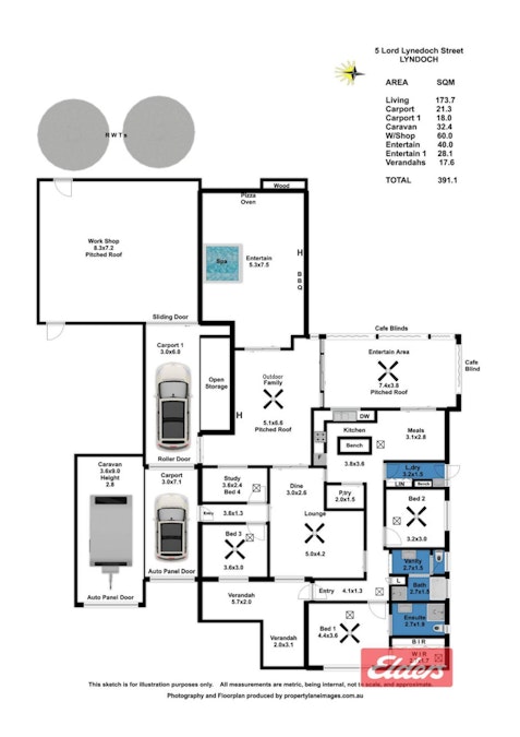 5 Lord Lynedoch Street, Lyndoch, SA, 5351 - Floorplan 1