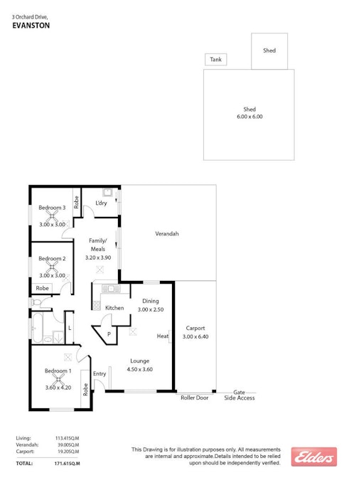 3 Orchard Drive, Evanston, SA, 5116 - Floorplan 1