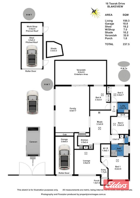 16 Toorak Drive, Blakeview, SA, 5114 - Floorplan 1