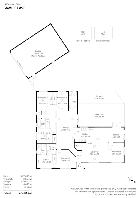14 Freeman Court, Gawler East, SA, 5118 - Floorplan 1