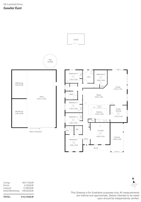 9A Cockshell Drive, Gawler East, SA, 5118 - Floorplan 1