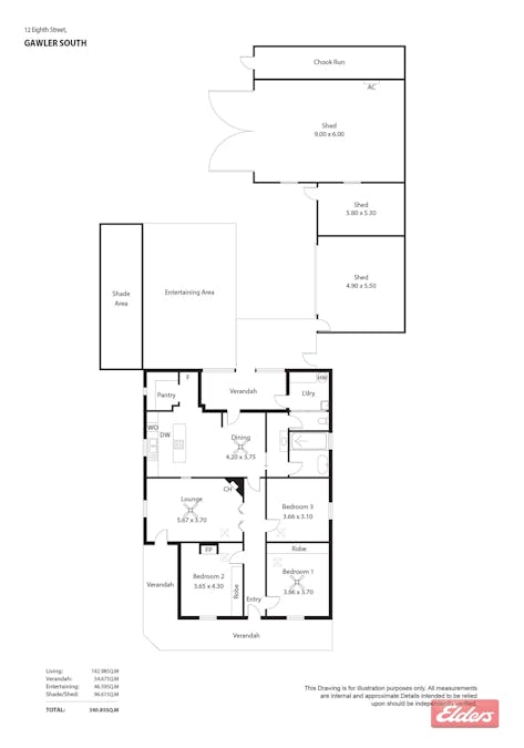 12 Eighth Street, Gawler South, SA, 5118 - Floorplan 1