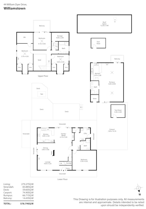44 William Dyer Drive, Williamstown, SA, 5351 - Floorplan 1