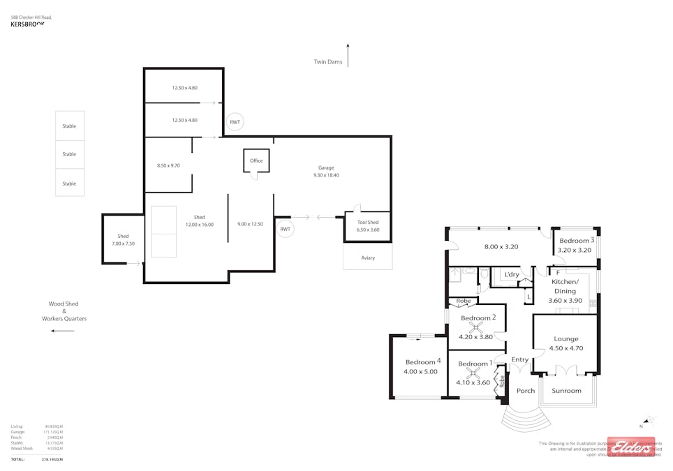 58B Checker Hill Road, Kersbrook, SA, 5231 - Floorplan 1