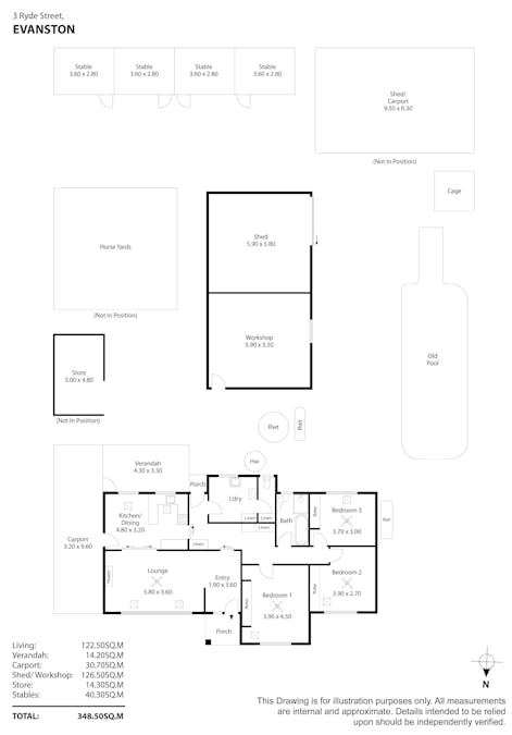 3 Ryde Street, Evanston, SA, 5116 - Floorplan 1