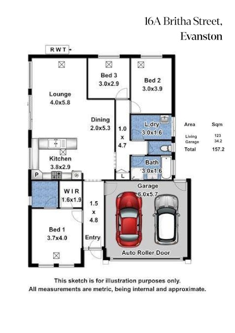 16A Britha Avenue, Evanston, SA, 5116 - Floorplan 1