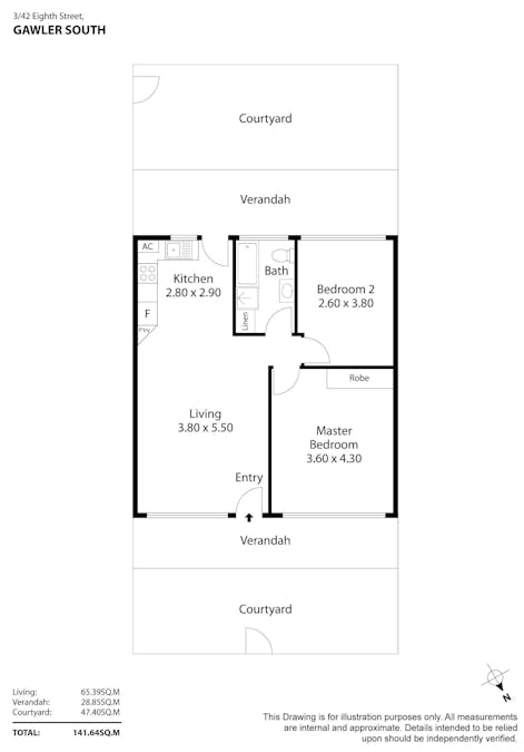 3/42 Eighth Street, Gawler South, SA, 5118 - Floorplan 1
