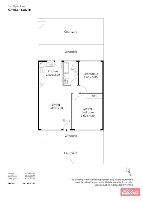3/42 Eighth Street, Gawler South, SA, 5118 - Floorplan 1