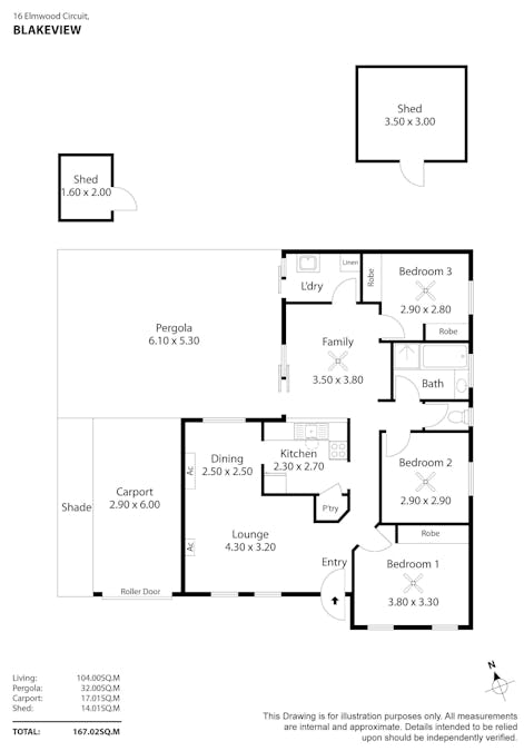 16 Elmwood Circuit, Blakeview, SA, 5114 - Floorplan 1