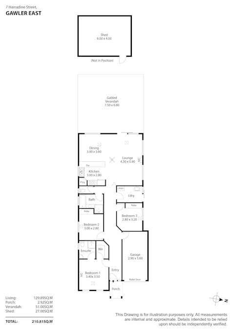 7 Harradine Street, Gawler East, SA, 5118 - Floorplan 1