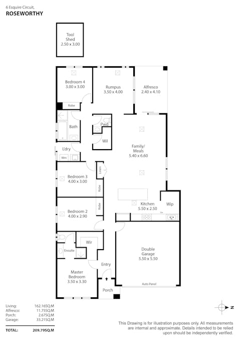 6 Esquire Circuit, Roseworthy, SA, 5371 - Floorplan 1