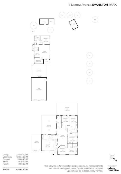 3 Morrow Avenue, Evanston Park, SA, 5116 - Floorplan 1