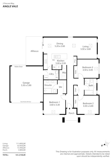 2  Pescara Way, Angle Vale, SA, 5117 - Floorplan 1