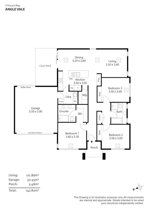 2  Pescara Way, Angle Vale, SA, 5117 - Floorplan 1