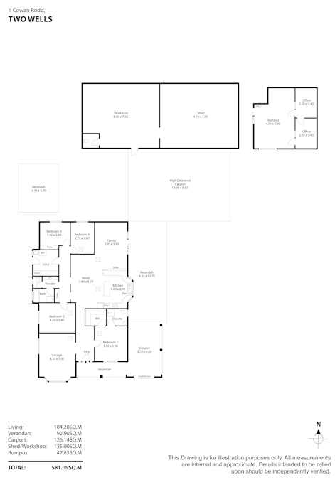1 Cowan Road, Two Wells, SA, 5501 - Floorplan 1