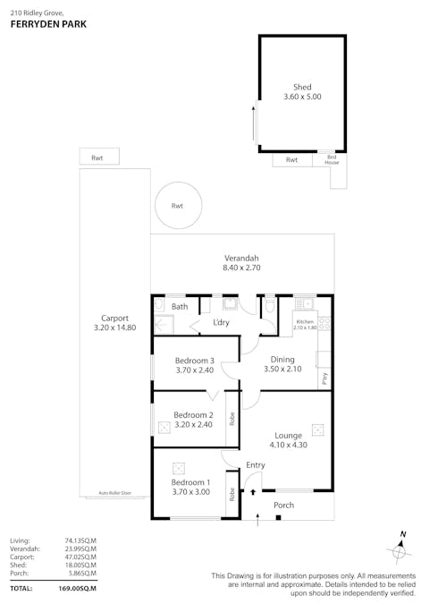 210 Ridley Grove, Ferryden Park, SA, 5010 - Floorplan 1