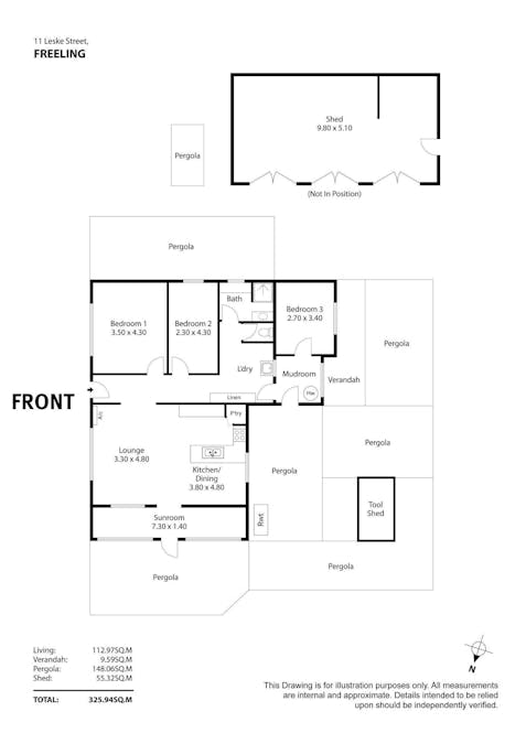 11 Leske Street, Freeling, SA, 5372 - Floorplan 1
