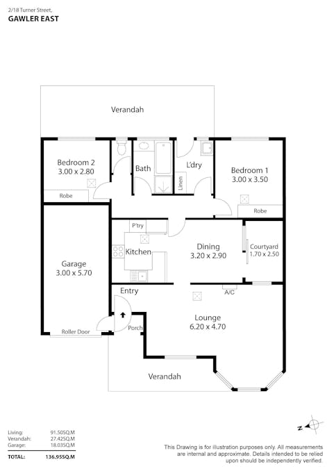 2/18 Turner Street, Gawler East, SA, 5118 - Floorplan 1