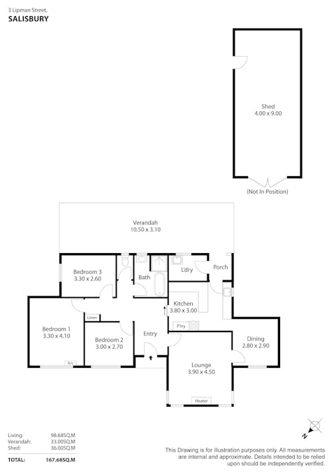 3 Lipman Street, Salisbury, SA, 5108 - Floorplan 1