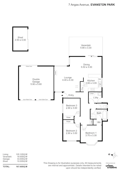 7 Angas Avenue, Evanston Park, SA, 5116 - Floorplan 1