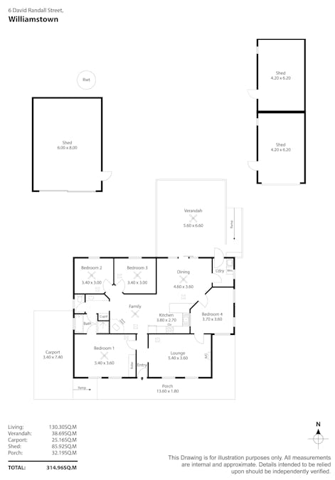 6 David Randall Street, Williamstown, SA, 5351 - Floorplan 1
